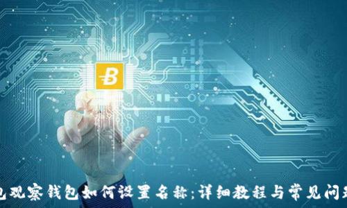   
TP钱包观察钱包如何设置名称：详细教程与常见问题解答